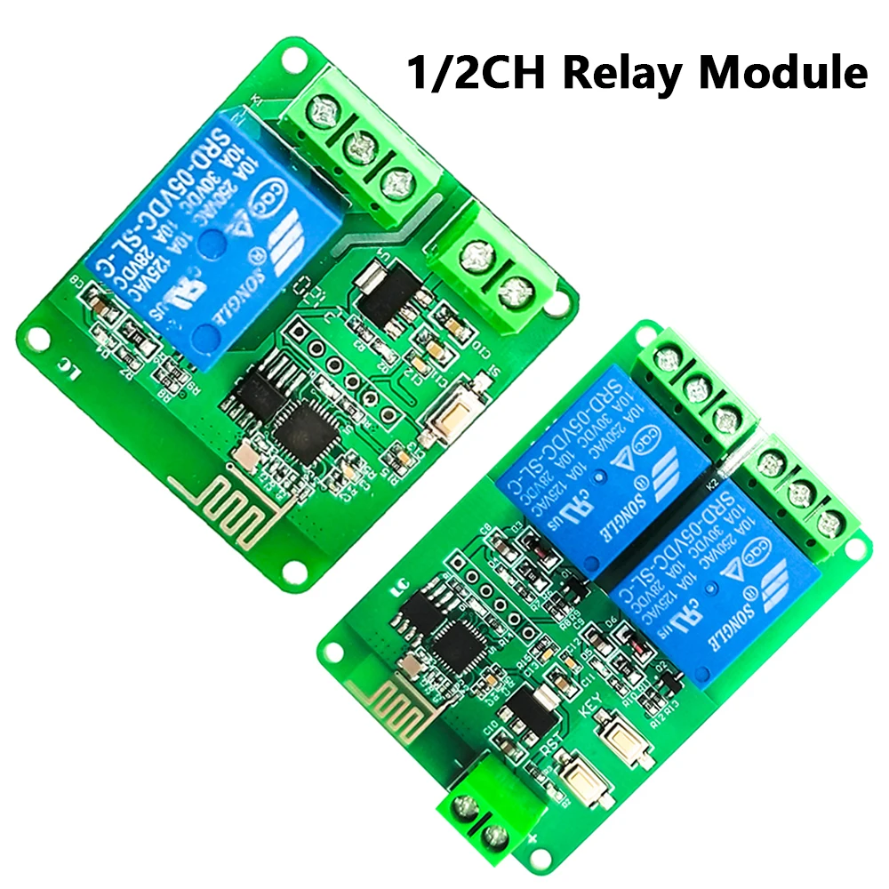 1/2 Channel ESP8266 WIFI Relay Module Wireless Board Relay for IOT Smart Home Intelligent Furniture Remote Control Switch
1/2 Channel ESP8266 WIFI Relay Module Wireless Board Relay for IOT Smart Home Intelligent Furniture Remote Control Switch