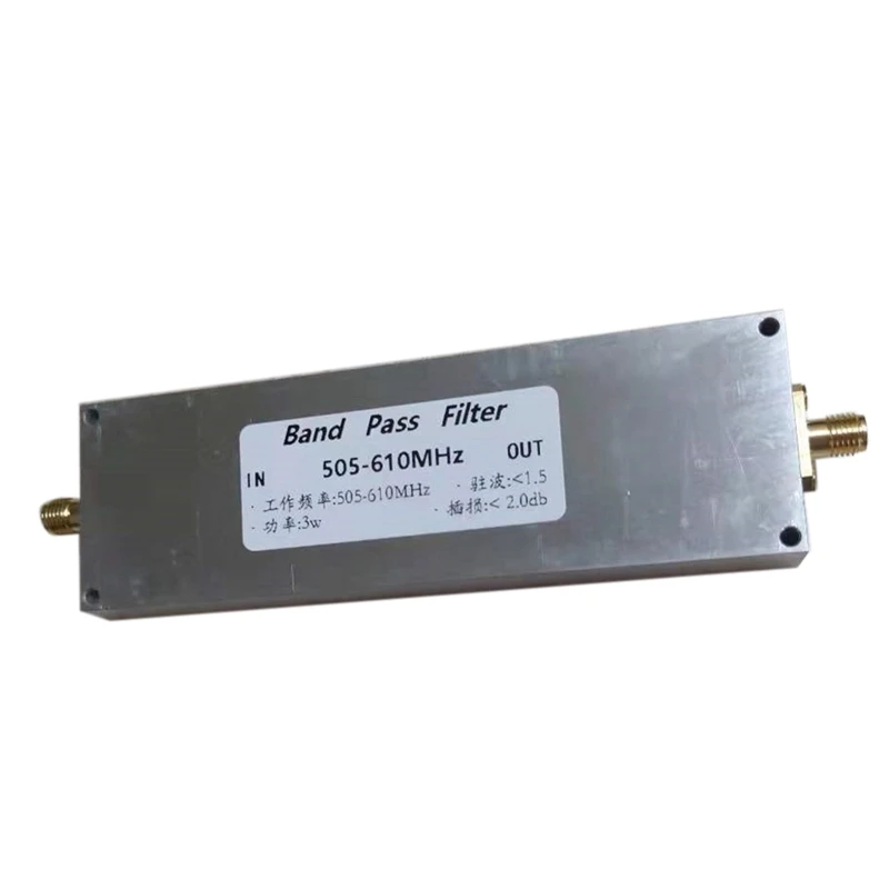 Retail 505-610Mhz Bandpass Filter BPF Receiver Anti-Interference To Improve Selectivity Filter
Retail 505-610Mhz Bandpass Filter BPF Receiver Anti-Interference To Improve Selectivity Filter