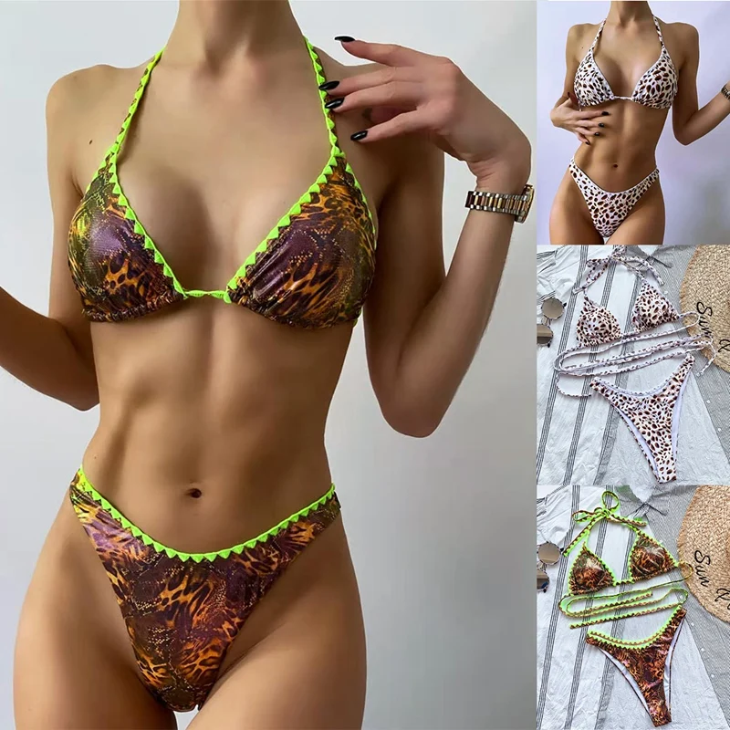 Sexy Printed Halter Bikini Women Swimwear Female Swimsuit 2-Pieces Bikini Set Bathing Suit Swim
Sexy Printed Halter Bikini Women Swimwear Female Swimsuit 2-Pieces Bikini Set Bathing Suit Swim