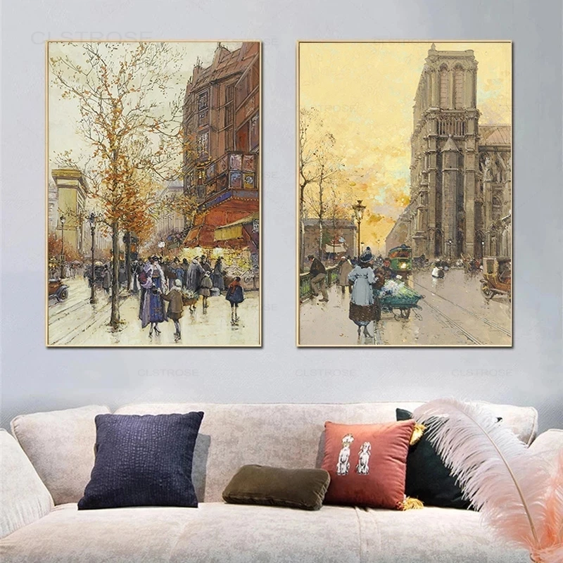 Vintage Paris Street Scenery Spray Canvas Painting Nordic Poster Art Print Retro Wall Picture for Living Room Home Decoration
Vintage Paris Street Scenery Spray Canvas Painting Nordic Poster Art Print Retro Wall Picture for Living Room Home Decoration
