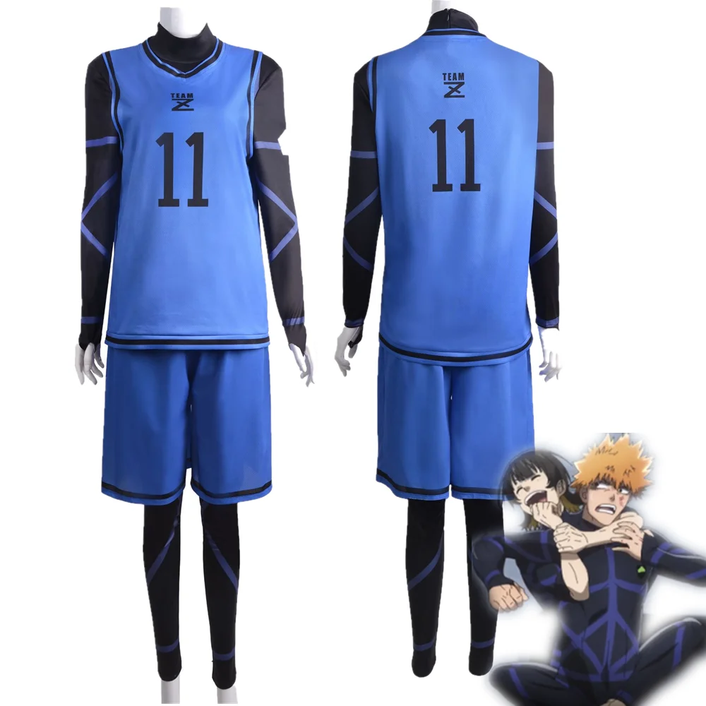 Anime Blue Lock Isagi Yoichi Chigiri Bachira Football Cosplay Costume Rensuke Kunigami Soccer Training Uniform Jumpsuits Suit
Anime Blue Lock Isagi Yoichi Chigiri Bachira Football Cosplay Costume Rensuke Kunigami Soccer Training Uniform Jumpsuits Suit