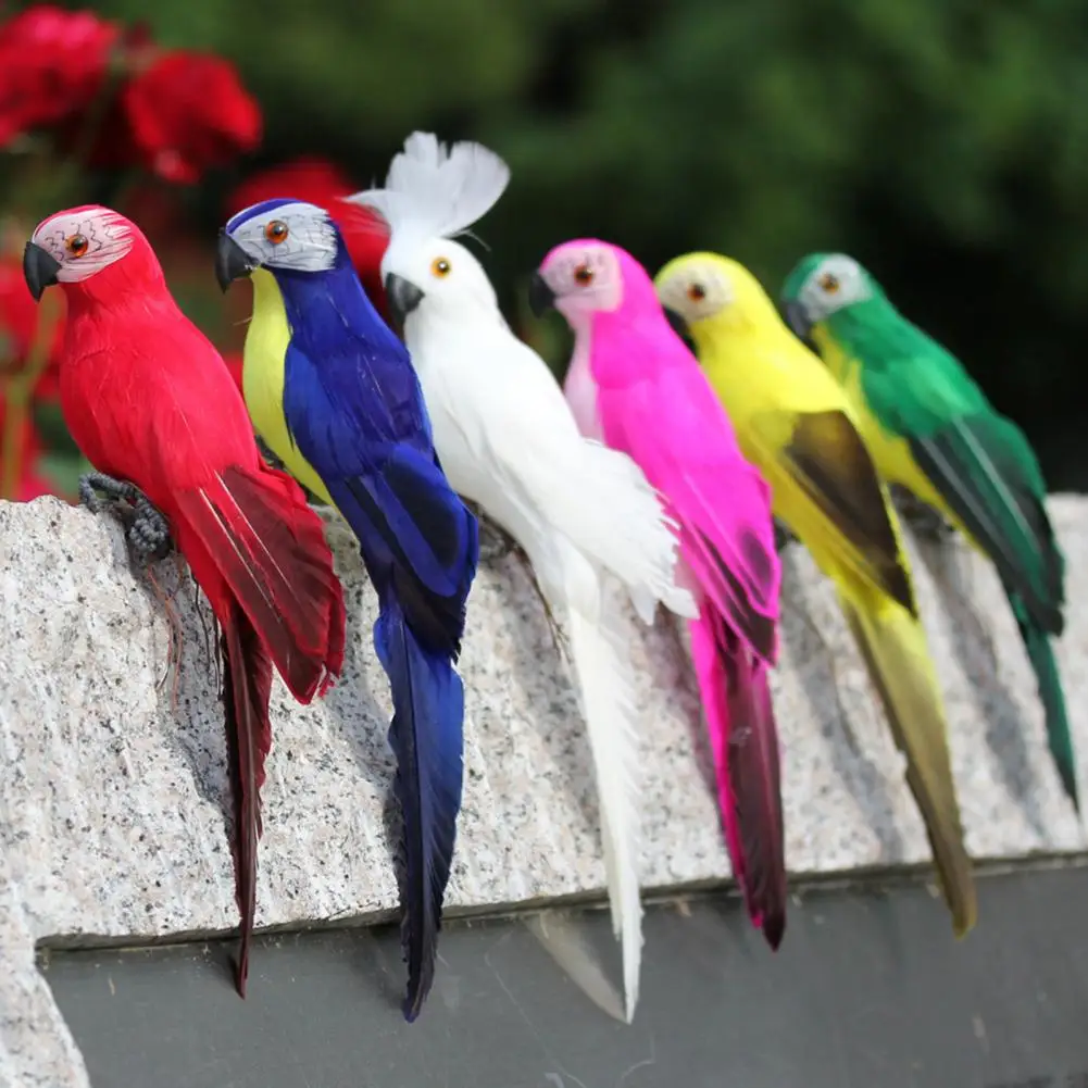 25cm Handmade Simulation Parrot Creative Feather Lawn Figurine Ornament Animal Bird Garden Prop Decoration 12/13/14/15/16CM
25cm Handmade Simulation Parrot Creative Feather Lawn Figurine Ornament Animal Bird Garden Prop Decoration 12/13/14/15/16CM