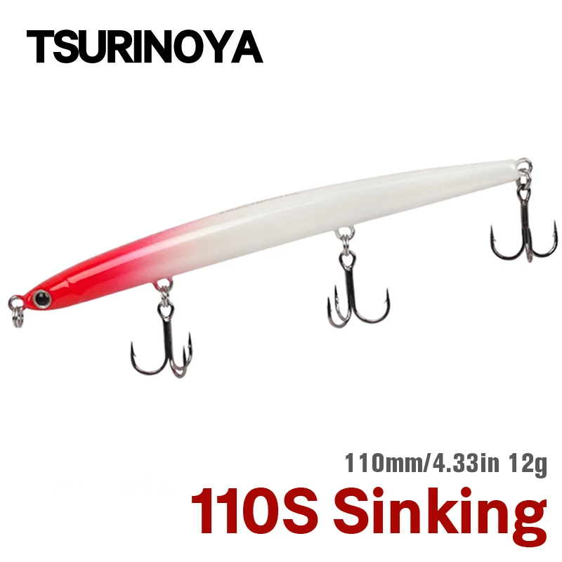 TSURINOYA 110S Sinking Pencil 110mm 12g Hard Bait Fishing Lure No Lips Artificial Baits Bass Wobbler Jerkbait
TSURINOYA 110S Sinking Pencil 110mm 12g Hard Bait Fishing Lure No Lips Artificial Baits Bass Wobbler Jerkbait