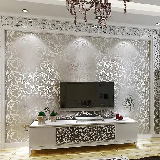 Silver Luxury Wallpaper Home Decor Modern Wall Coverings 10M Roll Metallic Vinyl Glitter Gold Foil Wall Paper
Silver Luxury Wallpaper Home Decor Modern Wall Coverings 10M Roll Metallic Vinyl Glitter Gold Foil Wall Paper