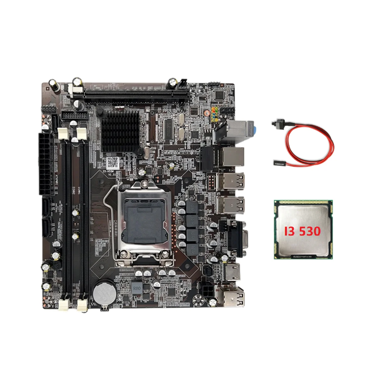 Материнская плата H55 LGA1156 с поддержкой I3 530 I5 760, процессор DDR3, материнская плата для компьютера + процессор I3 530 + кабель переключения
Материнская плата H55 LGA1156 с поддержкой I3 530 I5 760, процессор DDR3, материнская плата для компьютера + процессор I3 530 + кабель переключения