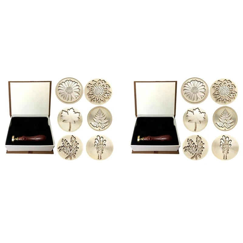 Moorlando Wax Seal Stamp Set, 12Pcs Botanical Sealing Wax Stamp Brass Heads + 2Pc Wooden Handle With A Gift Box Vintage
Moorlando Wax Seal Stamp Set, 12Pcs Botanical Sealing Wax Stamp Brass Heads + 2Pc Wooden Handle With A Gift Box Vintage