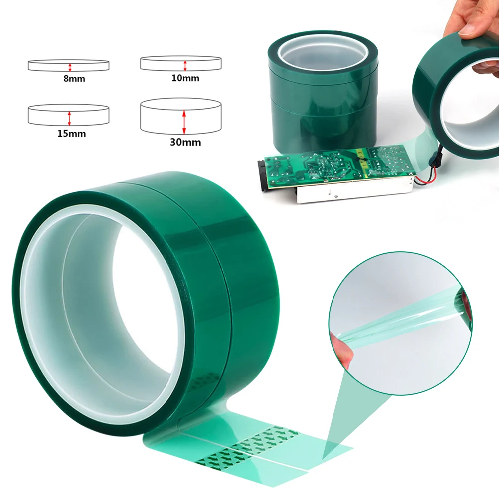 33M Household PET Film Tape Green High Temperature Heat Resistant PCB Plating Shield SMT Insulation Protection Tape For Home
33M Household PET Film Tape Green High Temperature Heat Resistant PCB Plating Shield SMT Insulation Protection Tape For Home