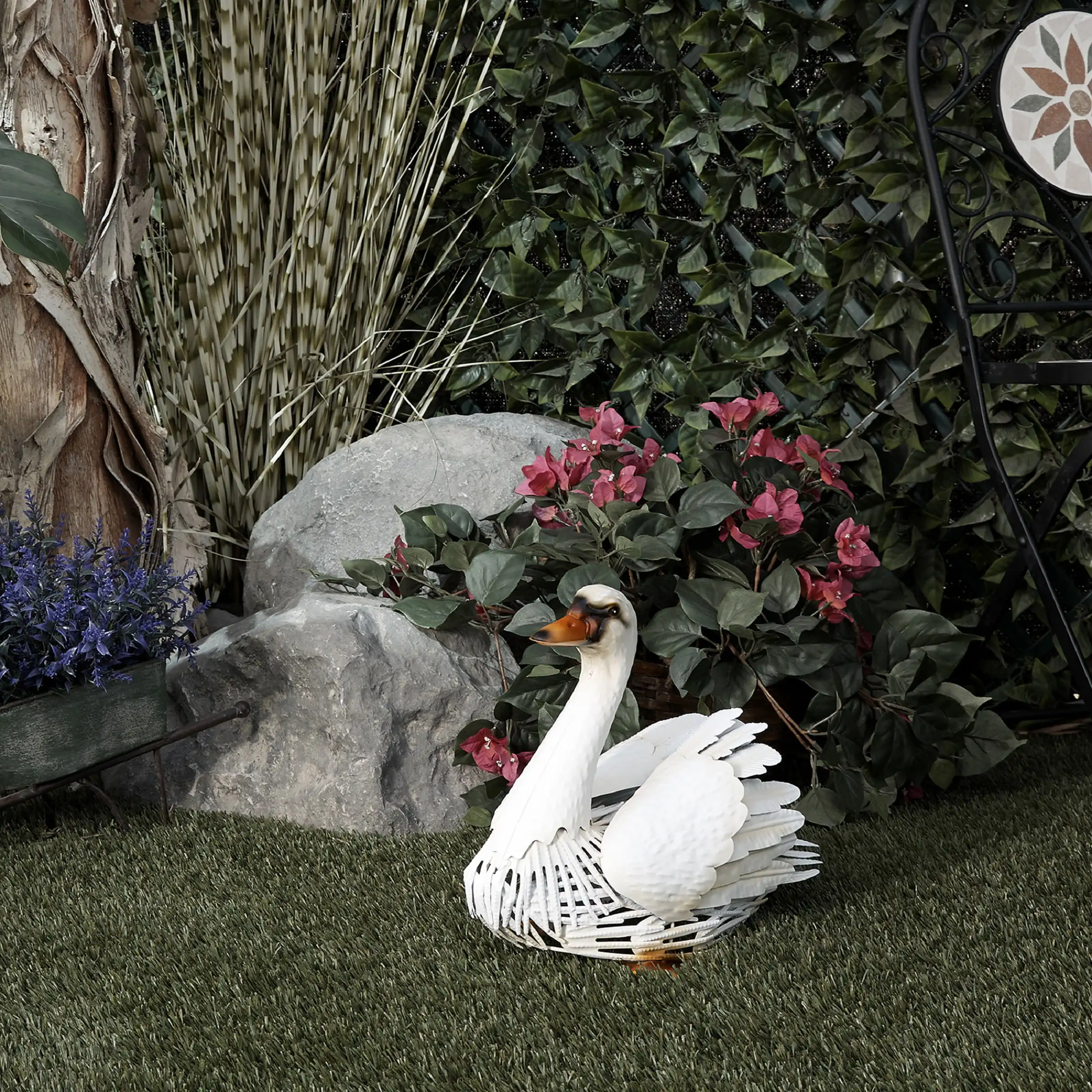 Alpine Corporation 11"H Indoor/Outdoor Metal White Swan Decorative Garden Statueoutdoor garden statue
Alpine Corporation 11"H Indoor/Outdoor Metal White Swan Decorative Garden Statueoutdoor garden statue