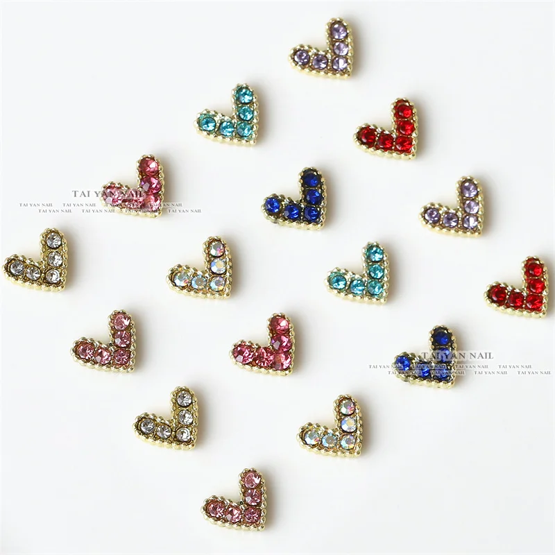 20Pcs 3D Alloy Metal Rhinestones Nail Art Charms Zircon Diamonds V Shape Small Peach Heart Nails Accessories Jewelry Manicure
20Pcs 3D Alloy Metal Rhinestones Nail Art Charms Zircon Diamonds V Shape Small Peach Heart Nails Accessories Jewelry Manicure