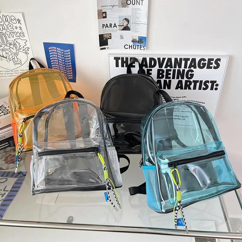 Fashion Transparent Backpack Unisex New Fashion Ladies Jelly Bag Waterproof Pvc Backpack Beach Travel Girls Schoolbag Wholesale
Fashion Transparent Backpack Unisex New Fashion Ladies Jelly Bag Waterproof Pvc Backpack Beach Travel Girls Schoolbag Wholesale