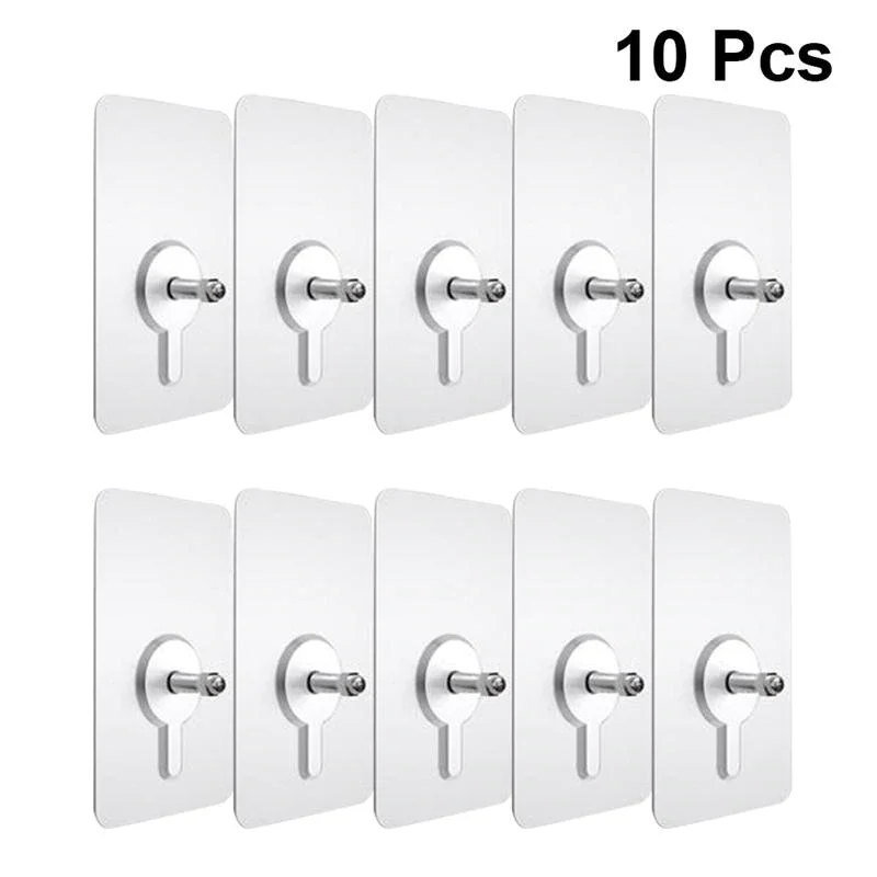 10pcs Punch-Free Non-Marking Screw Stickers Wall Picture Hook Invisible Traceless Hardwall Drywall Picture Hanging Kit
10pcs Punch-Free Non-Marking Screw Stickers Wall Picture Hook Invisible Traceless Hardwall Drywall Picture Hanging Kit