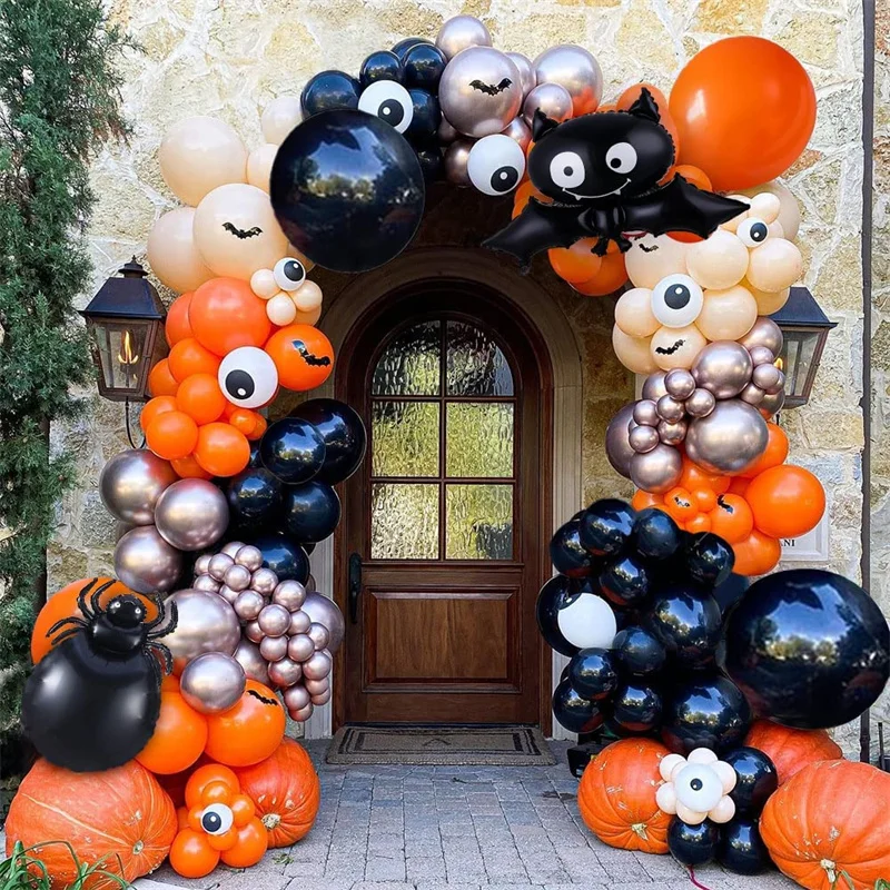 98Pcs Halloween Theme Black Orange 3D Bat Sticker Balloons Arch Kit для детей День рождения Украшения Крытый Открытый Товары
98Pcs Halloween Theme Black Orange 3D Bat Sticker Balloons Arch Kit для детей День рождения Украшения Крытый Открытый Товары