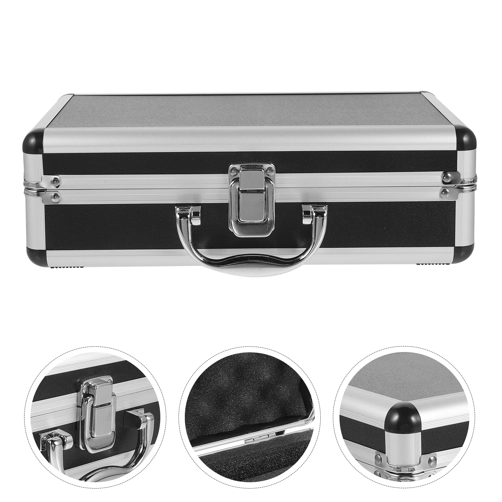 Microphone Box Portable Wireless Holder Sponge Case Storage Major Handheld Aluminum Alloy Handle Metal
Microphone Box Portable Wireless Holder Sponge Case Storage Major Handheld Aluminum Alloy Handle Metal