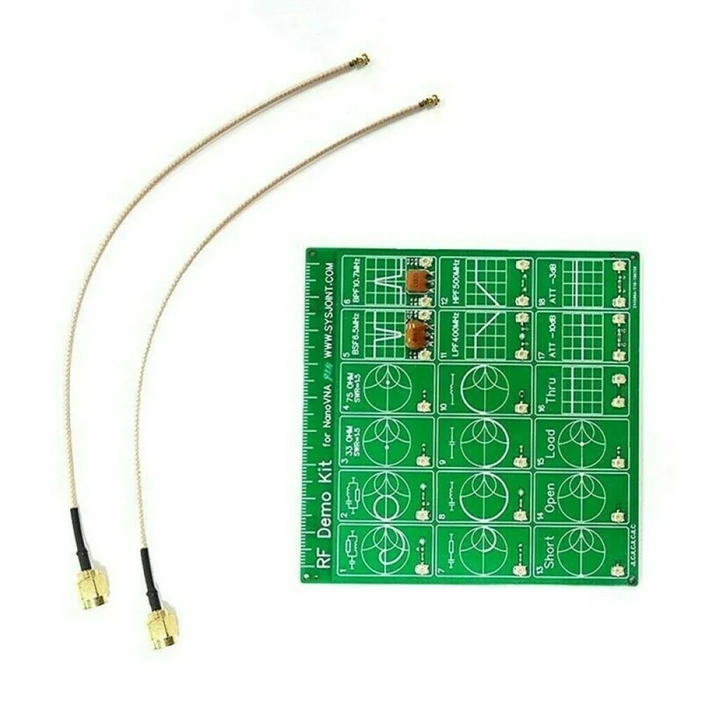RF Demonstration Kit PCB RF Test Board 200mm Adapter Cable Or Vector Network NanoVNA RF Attenuator Filter Test Analysis Board
RF Demonstration Kit PCB RF Test Board 200mm Adapter Cable Or Vector Network NanoVNA RF Attenuator Filter Test Analysis Board