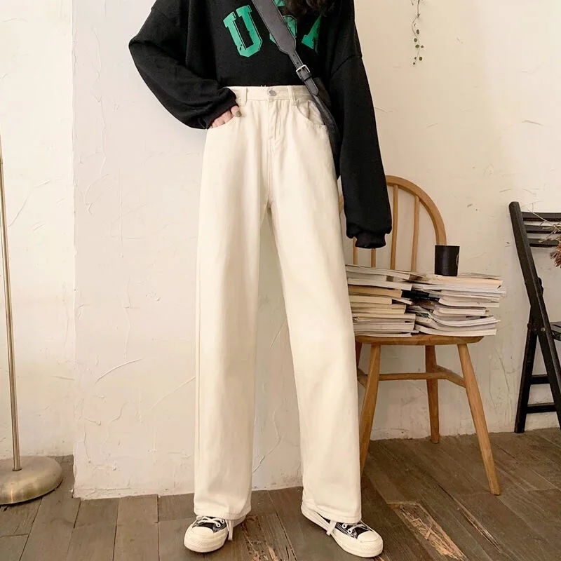 FOR Korean Loose Slim Jeans Women's All-Matching High Waist Straight Cropped Pants Trendy Denim Long Jeans Pants
FOR Korean Loose Slim Jeans Women's All-Matching High Waist Straight Cropped Pants Trendy Denim Long Jeans Pants
