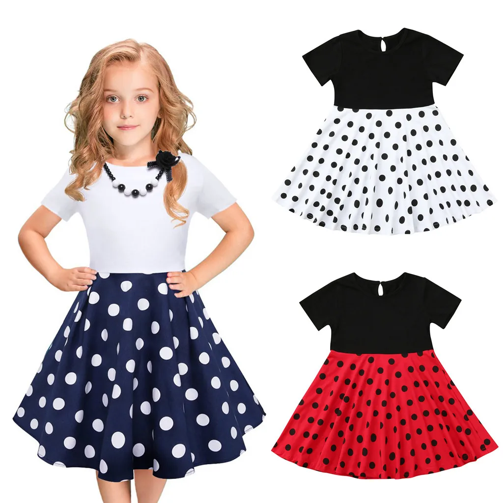 Kids Girls Vintage Dress Polka Dot Princess Swing Rockabilly Party Dresses Girl Dresses 5
Kids Girls Vintage Dress Polka Dot Princess Swing Rockabilly Party Dresses Girl Dresses 5