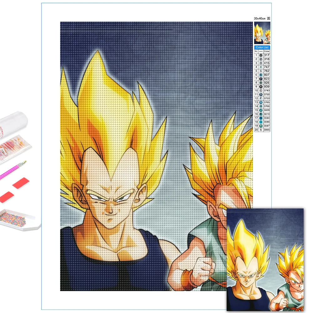 Алмазные картины 5D из аниме «Драконий жемчуг», картина Вегета, комплекты для вышивки, вышивка крестиком, для комнаты мальчика, домашний деко...
Алмазные картины 5D из аниме «Драконий жемчуг», картина Вегета, комплекты для вышивки, вышивка крестиком, для комнаты мальчика, домашний деко...