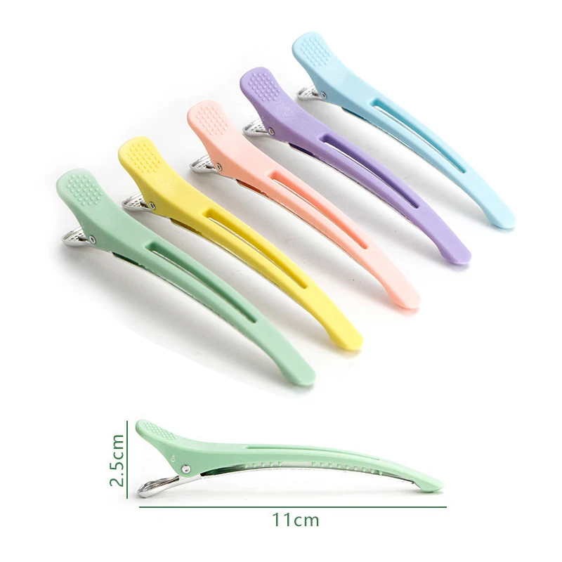 6Pcs Professional Hairdressing Salon Hairpins Plastic Single Prong DIY Alligator Hair Clip Hair Care Styling Tools
6Pcs Professional Hairdressing Salon Hairpins Plastic Single Prong DIY Alligator Hair Clip Hair Care Styling Tools