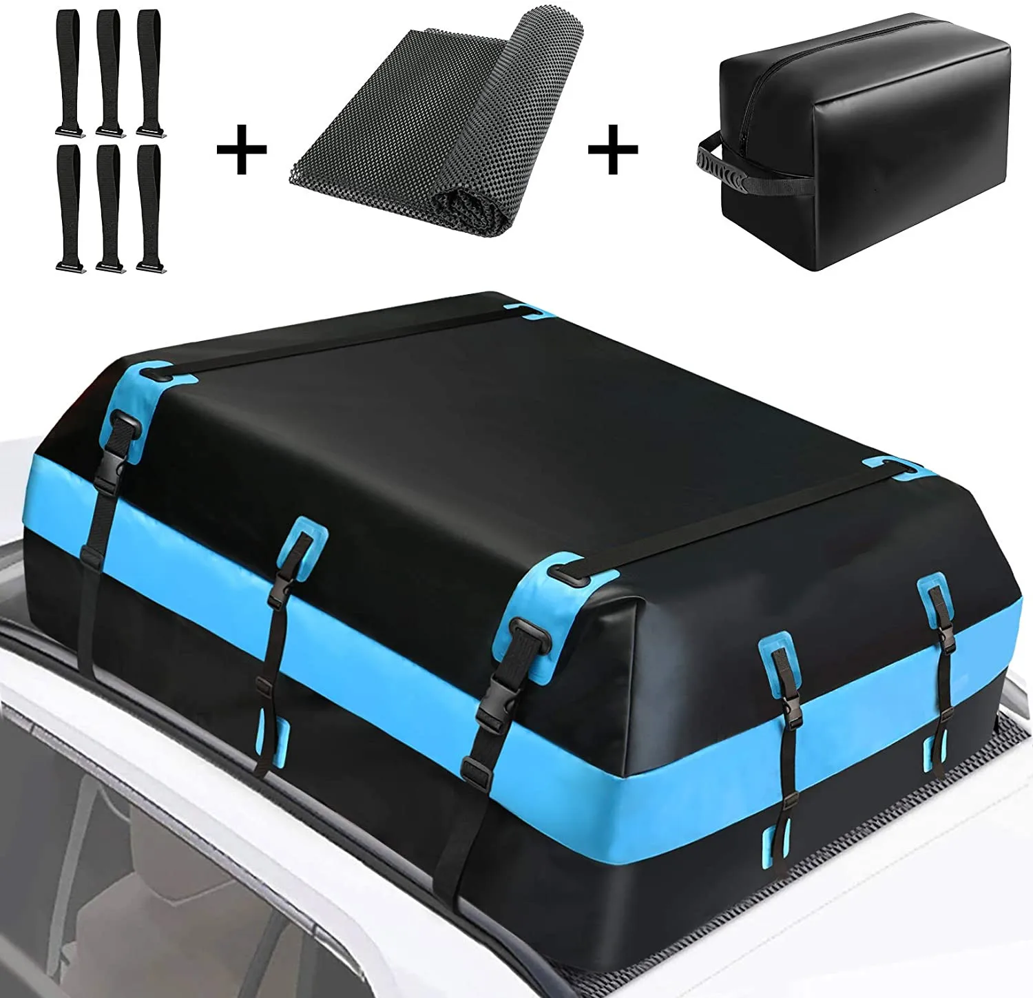 Cargo Top Carrier Roof Bag 21 Cubic Ft Car 500D PVC Rooftop Travel Storage Luggage Bag Box Soft-Shell for All Cars
Cargo Top Carrier Roof Bag 21 Cubic Ft Car 500D PVC Rooftop Travel Storage Luggage Bag Box Soft-Shell for All Cars