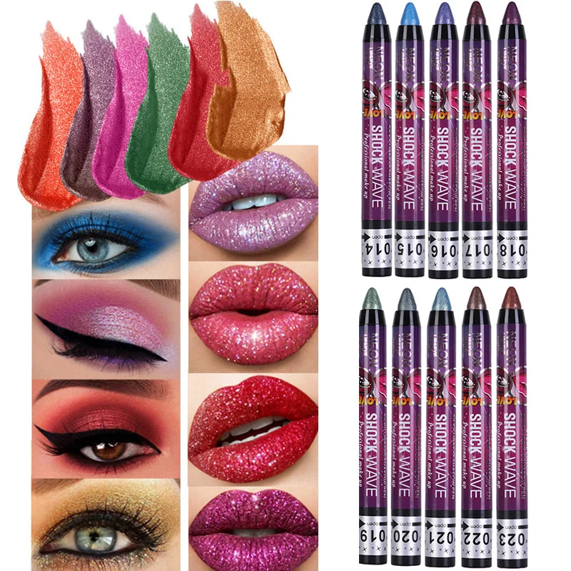 10 Colors Eyeshadow Pencil Glitter Waterproof Eyes Lip Make Up 2 In 1 Not Easy To Smudge Pearlescent Lying Silkworm Makeup YZL1
10 Colors Eyeshadow Pencil Glitter Waterproof Eyes Lip Make Up 2 In 1 Not Easy To Smudge Pearlescent Lying Silkworm Makeup YZL1