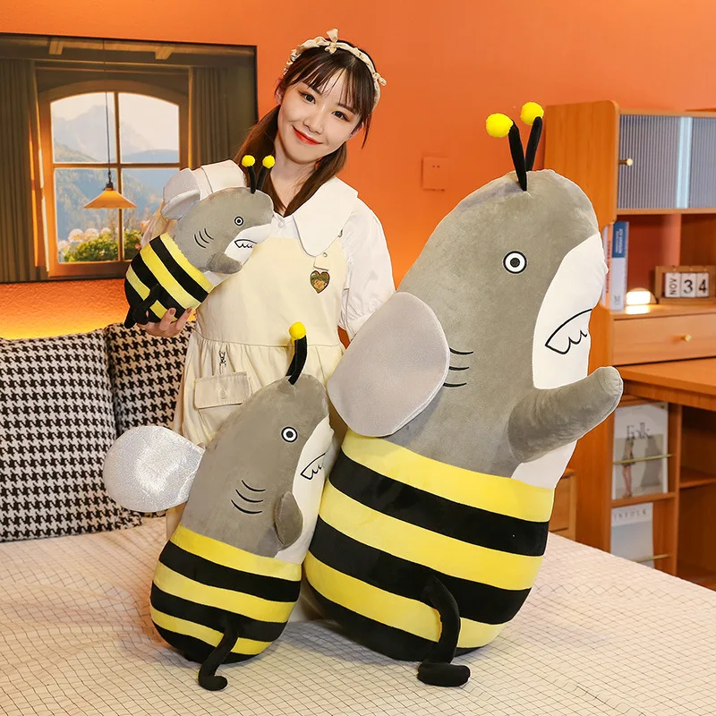 Cute Bee Shark Pillow Kawaii Plush Toys Cartoon Anime Model Doll Stuffed Toy Christmas Gift For Children
Cute Bee Shark Pillow Kawaii Plush Toys Cartoon Anime Model Doll Stuffed Toy Christmas Gift For Children