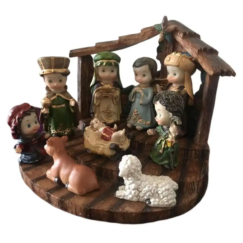 Christmas Manger Nativity Set Indoor Christmas Jesus Birth Scene Figures Statue Kit 10pcs With Stable And Light String Christmas
Christmas Manger Nativity Set Indoor Christmas Jesus Birth Scene Figures Statue Kit 10pcs With Stable And Light String Christmas
