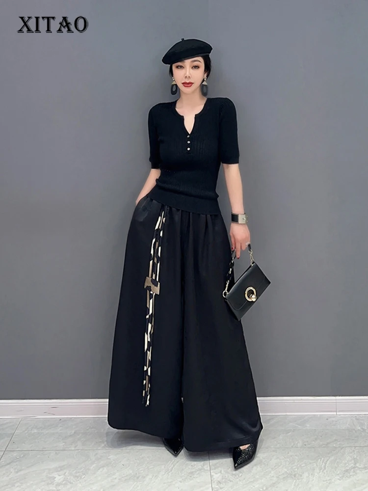 XITAO, черные повседневные широкие брюки, свободные, модные, ассиметричные, контрастные цвета, Сращивание, женские, 2023, летние, новые, темпераментные, WLD16303
XITAO, черные повседневные широкие брюки, свободные, модные, ассиметричные, контрастные цвета, Сращивание, женские, 2023, летние, новые, темпераментные, WLD16303