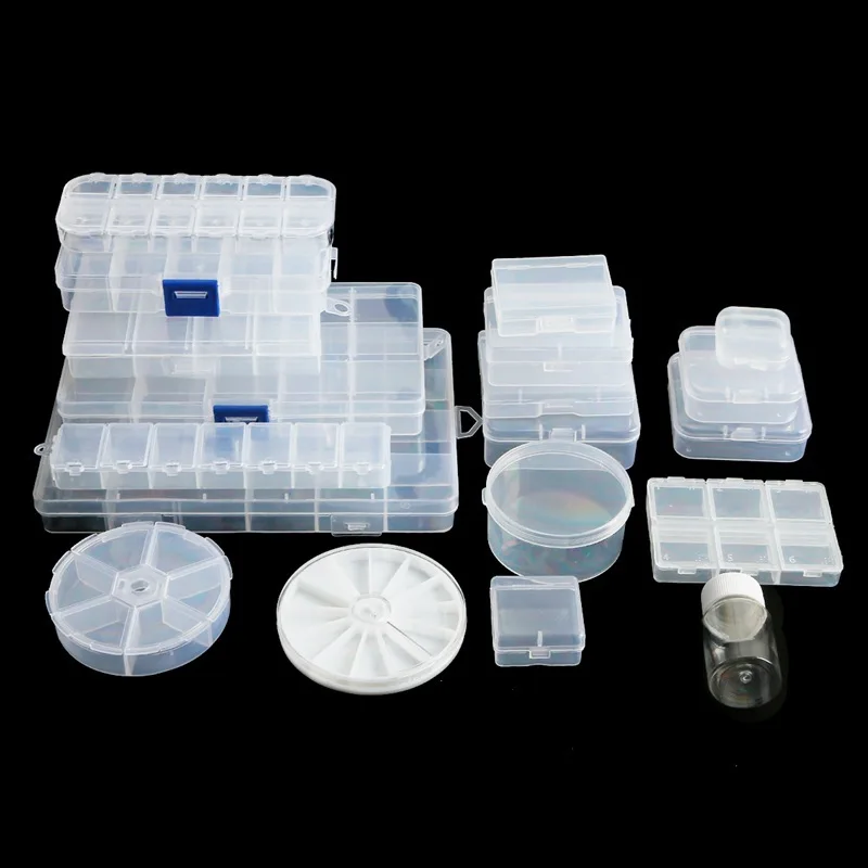 3pcs Transparent Jewelry Earring Display Case Container Screw Compartment Box Clear Terminal Organizer Storage boxes Plastic box
3pcs Transparent Jewelry Earring Display Case Container Screw Compartment Box Clear Terminal Organizer Storage boxes Plastic box