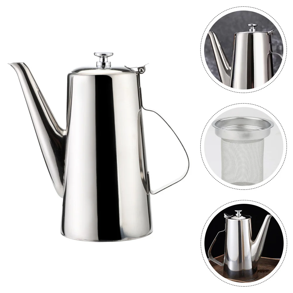 Oil Kettle Bottle Water Tea Dispenser Pitcher Vinegar Stainless Pot Steel Kitchen Sauce Container Jug Olive Leaf Beverage Hot
Oil Kettle Bottle Water Tea Dispenser Pitcher Vinegar Stainless Pot Steel Kitchen Sauce Container Jug Olive Leaf Beverage Hot