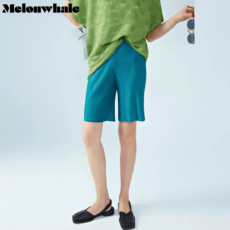 MelonWhale Miyake Pleated Casual Straight Women Short Pants 2023 Spring Summer New Korean Fashion Cropped Designer Trousers
MelonWhale Miyake Pleated Casual Straight Women Short Pants 2023 Spring Summer New Korean Fashion Cropped Designer Trousers