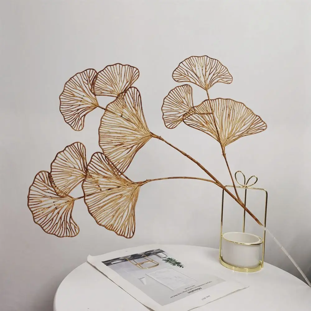 Simulation 3-pronged Ginkgo Leaf Flowers Branches Home Decoration Plants Artificial Fake Flowers Wedding Decor Ginkgo Leaves
Simulation 3-pronged Ginkgo Leaf Flowers Branches Home Decoration Plants Artificial Fake Flowers Wedding Decor Ginkgo Leaves