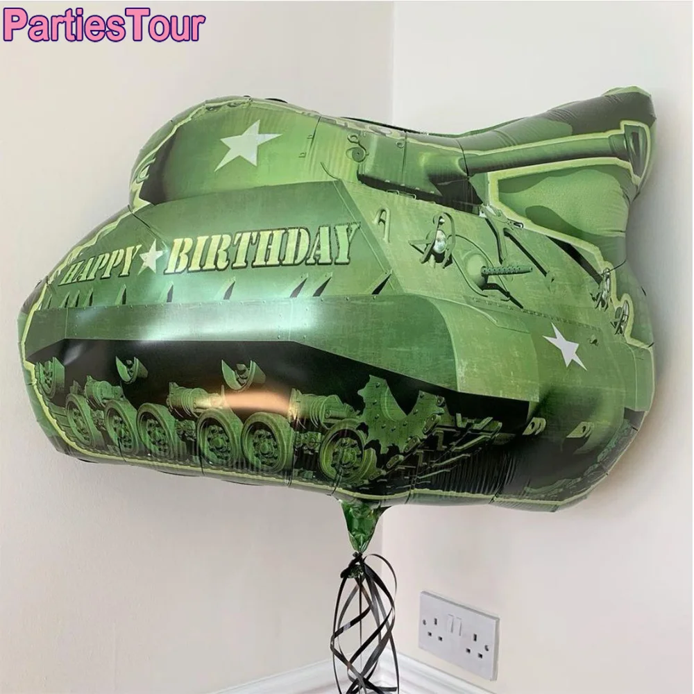 Big Tank Foil Balloon Camouflage Birthday Balloons for Army Themed Party Birthday Party Decortion Kids Baby Shower Boy Tank Ball
Big Tank Foil Balloon Camouflage Birthday Balloons for Army Themed Party Birthday Party Decortion Kids Baby Shower Boy Tank Ball