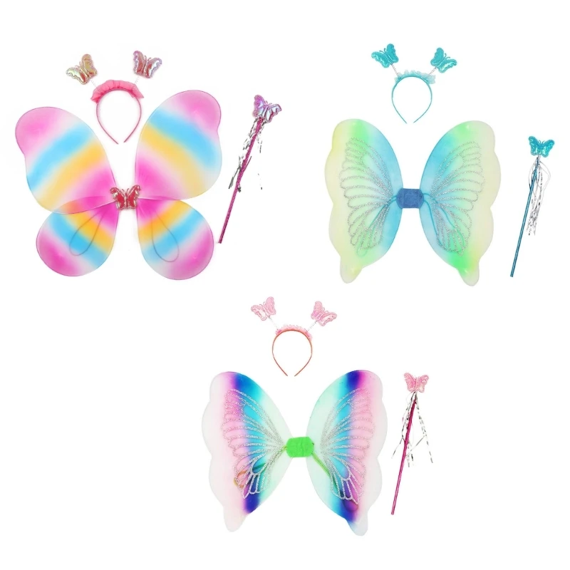 Angel Wings Butterfly Wings with Wand Headband Fairy Princess Kids Costume Set Princess Wings for Halloween Party-Decor
Angel Wings Butterfly Wings with Wand Headband Fairy Princess Kids Costume Set Princess Wings for Halloween Party-Decor