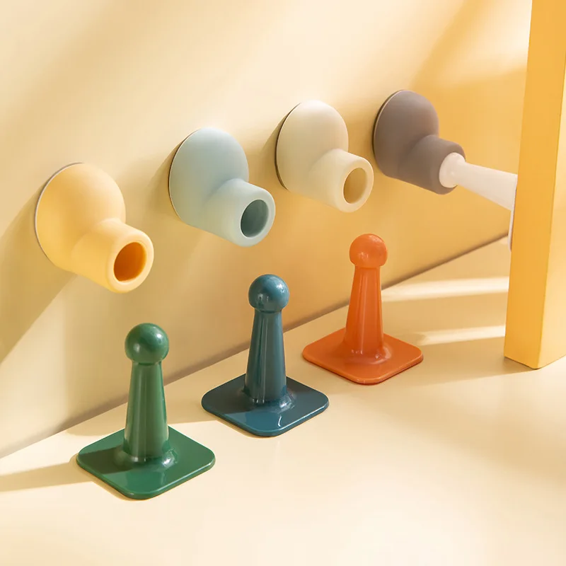 Mute Non-punch Silicone Door Stopper Touch Toilet Wall Absorption Door Plug Anti-bump Door Holder Gear Gate Resistance Door Stop
Mute Non-punch Silicone Door Stopper Touch Toilet Wall Absorption Door Plug Anti-bump Door Holder Gear Gate Resistance Door Stop