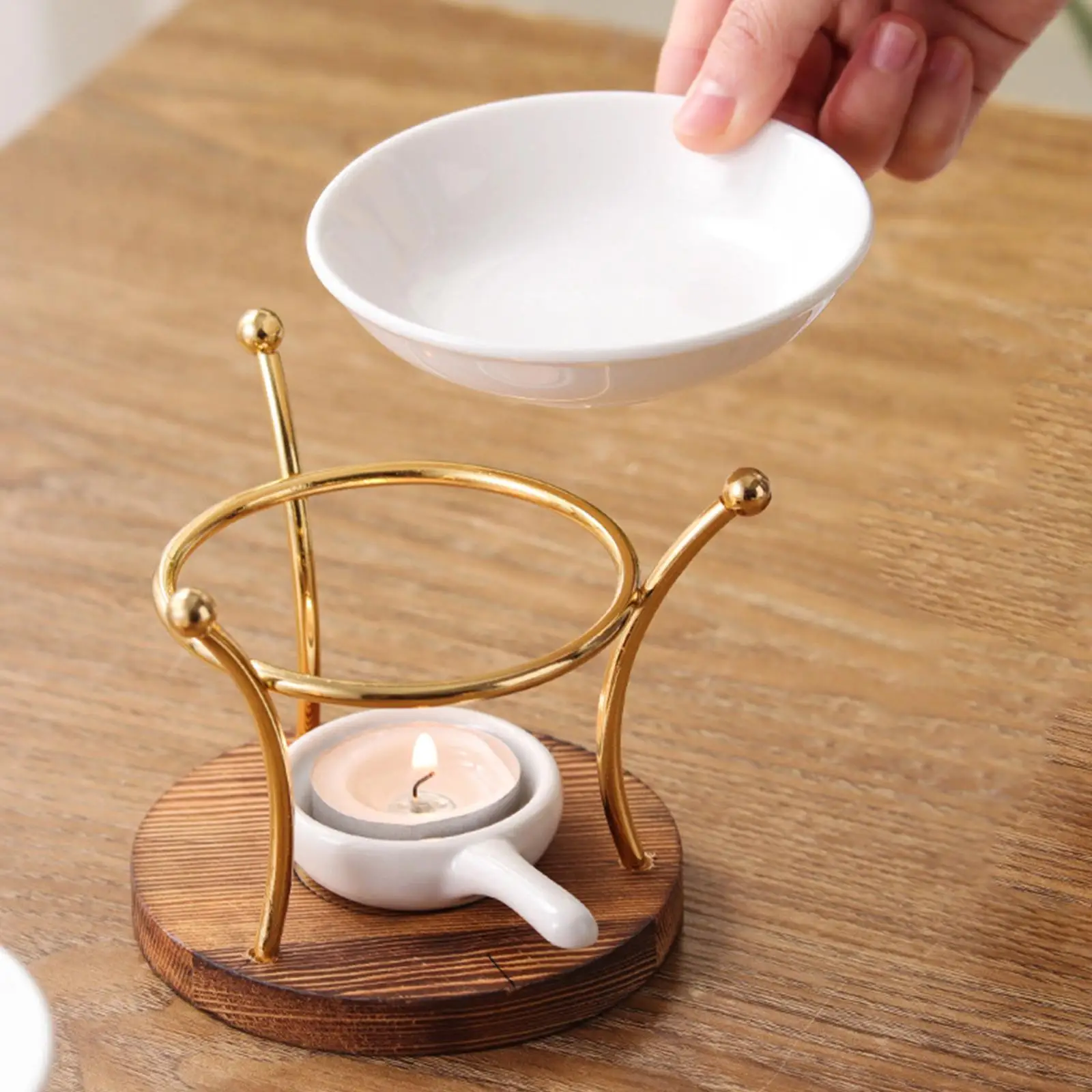Oil Burner Scented Wax Melt Burner Aroma Oil Warmer for Spa Yoga Room Meditation Home Decoration Tealight Oil Lamp Ornament
Oil Burner Scented Wax Melt Burner Aroma Oil Warmer for Spa Yoga Room Meditation Home Decoration Tealight Oil Lamp Ornament