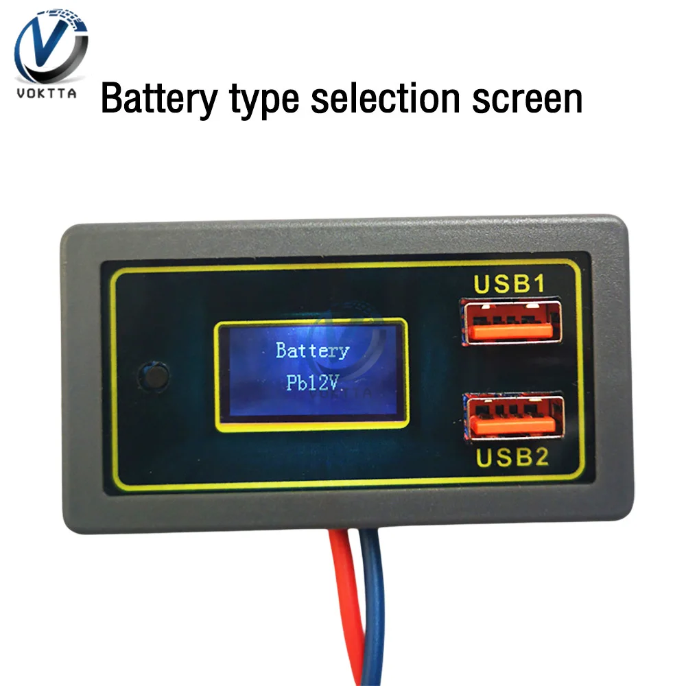 DC Car Voltmeter 6V-30V Lead lithium Battery Voltmeter Capacity Tester Battery 12V 24V Support USB Multi-protocol Fast Charge
DC Car Voltmeter 6V-30V Lead lithium Battery Voltmeter Capacity Tester Battery 12V 24V Support USB Multi-protocol Fast Charge