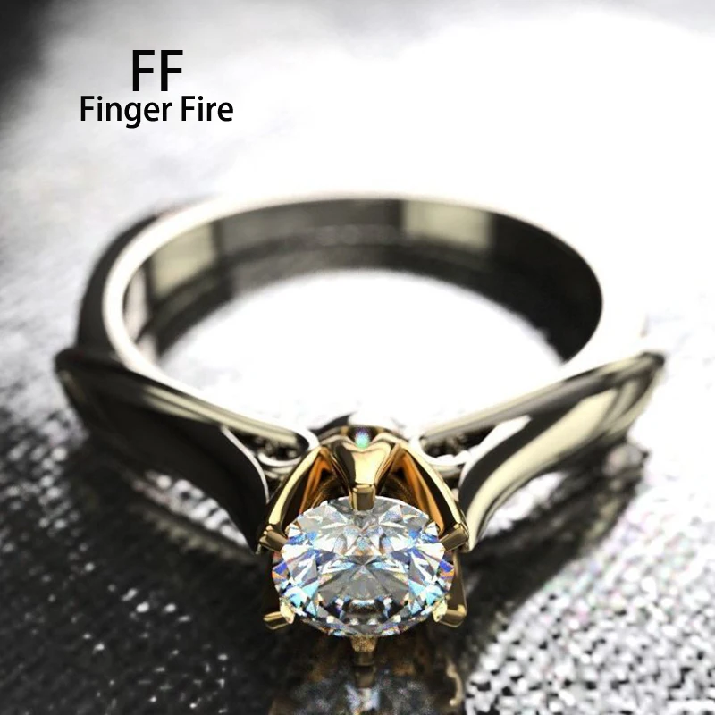 Classic Fashion Two Tone Copper Alloy Diamond Ring Exquisite Luxury Banquet Jewelry Wholesale
Classic Fashion Two Tone Copper Alloy Diamond Ring Exquisite Luxury Banquet Jewelry Wholesale