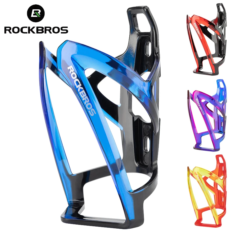 

Велосипедная бутылочная клетка ROCKBROS, градиентный цвет, Ультралегкая подставка для горных велосипедов, дорожных велосипедов, кронштейн, спортивные аксессуары для велосипедов