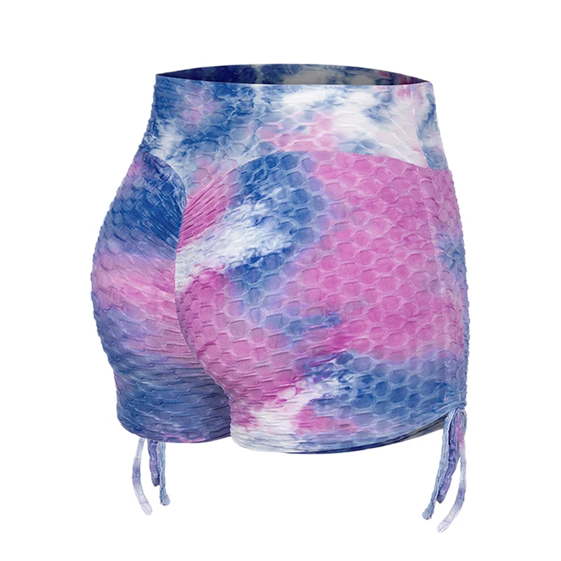 Tie-Dye Jacquard Yoga Fitness Shorts For Women Peach Hip High Waist Booty Lifting Drawstring Workout Gym Leggings
Tie-Dye Jacquard Yoga Fitness Shorts For Women Peach Hip High Waist Booty Lifting Drawstring Workout Gym Leggings