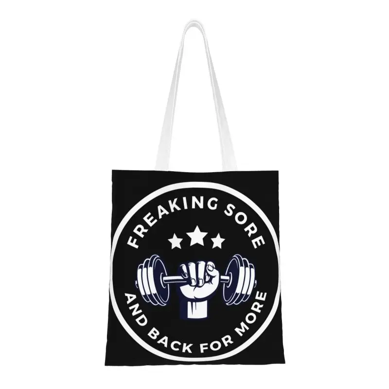 Bodybuilding Fitness Gym Workout Grocery Shopping Tote Bags Women Custom Canvas Shopper Shoulder Bags Large Capacity Handbag
Bodybuilding Fitness Gym Workout Grocery Shopping Tote Bags Women Custom Canvas Shopper Shoulder Bags Large Capacity Handbag