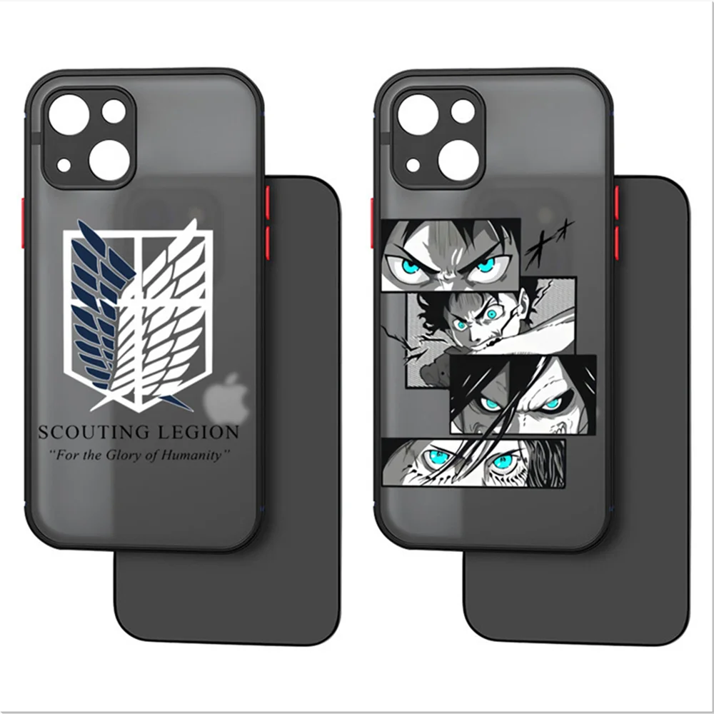 Attack On Titan Japanese Anime Phone Cases Matte Transparent For iPhone 11 12 13 Pro Max 7 8 Plus X XS XR Bumper Hard Back Cover
Attack On Titan Japanese Anime Phone Cases Matte Transparent For iPhone 11 12 13 Pro Max 7 8 Plus X XS XR Bumper Hard Back Cover