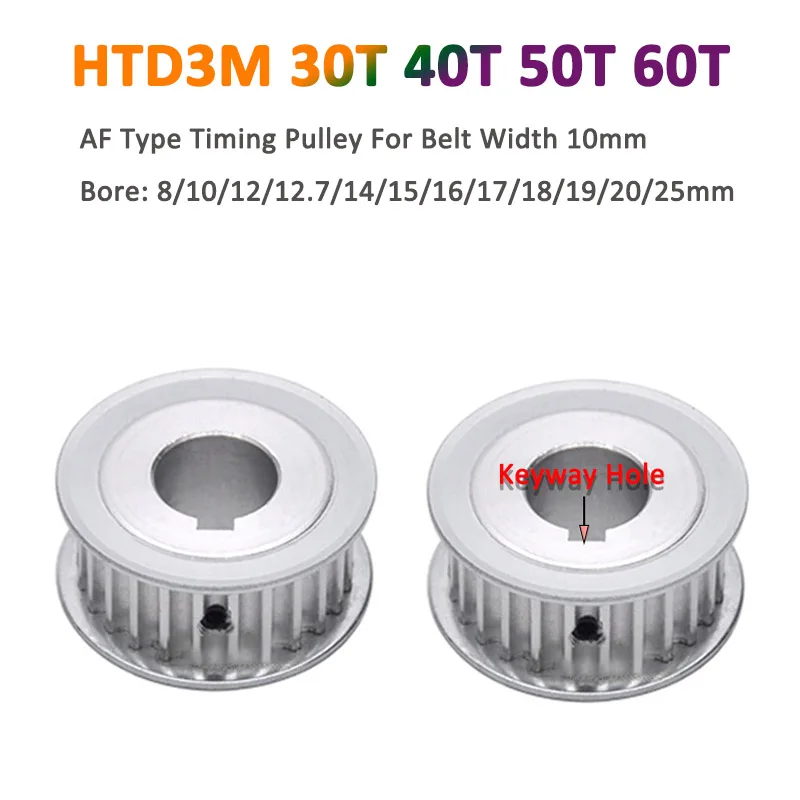 1pc HTD3M Timing Pulley 30 40 50 60 Teeth Bore 8/10/12/12.7/14/15/16/17/18/19/20/25mm Synchronous Wheel For Belt Width 10mm
1pc HTD3M Timing Pulley 30 40 50 60 Teeth Bore 8/10/12/12.7/14/15/16/17/18/19/20/25mm Synchronous Wheel For Belt Width 10mm