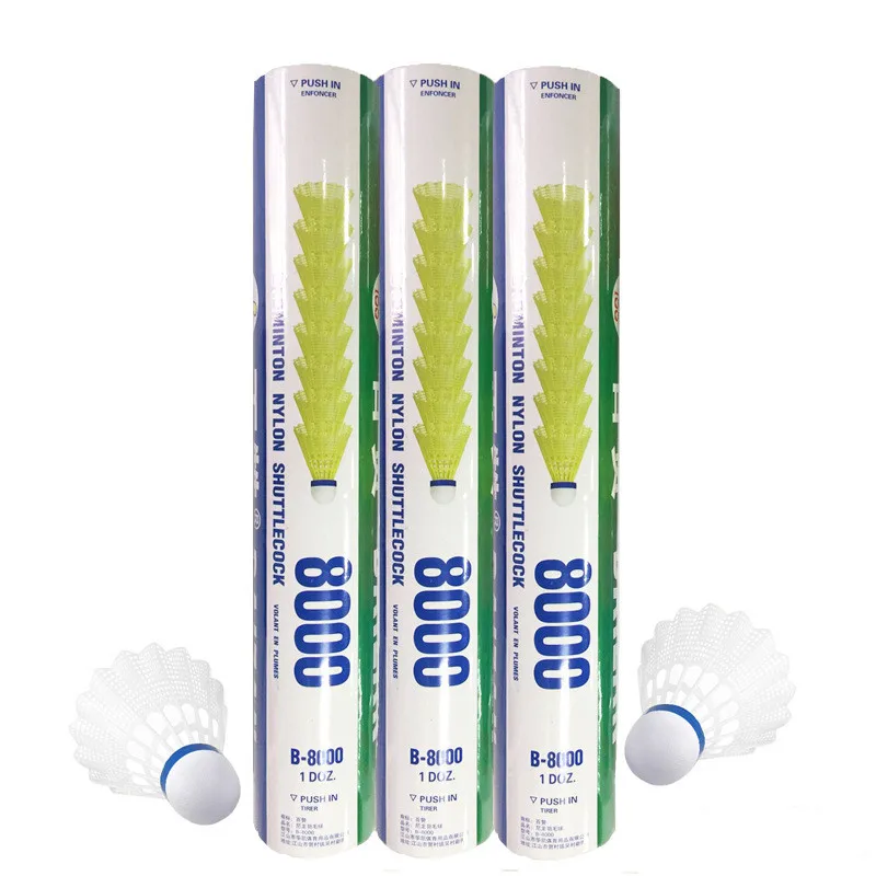 White Shuttlecock Round Ball Outdoor Yellow And Durable Nylon Training Head Plastic Badminton 12pcs/set Full Use Fiber
White Shuttlecock Round Ball Outdoor Yellow And Durable Nylon Training Head Plastic Badminton 12pcs/set Full Use Fiber