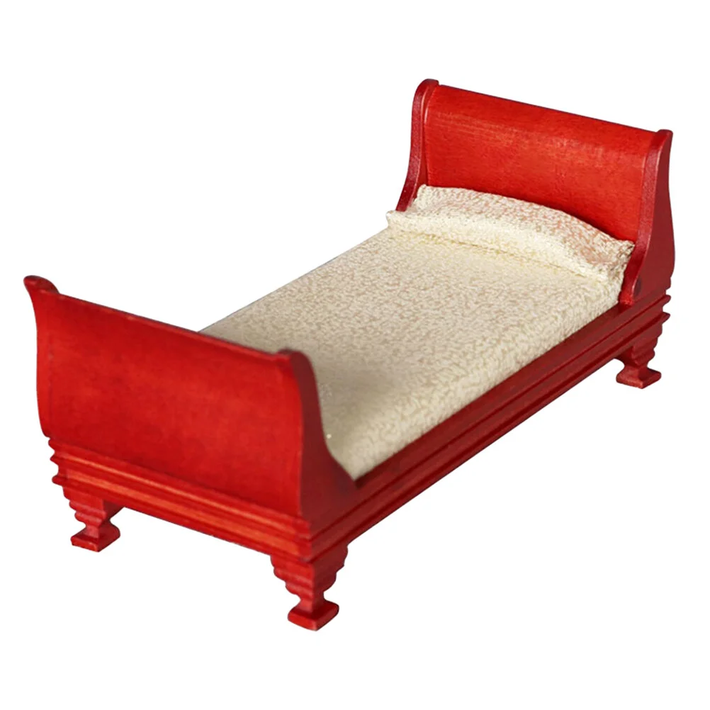 Accessories Miniature Wooden Single Bed Ornament House Furniture Accessory Adornment
Accessories Miniature Wooden Single Bed Ornament House Furniture Accessory Adornment