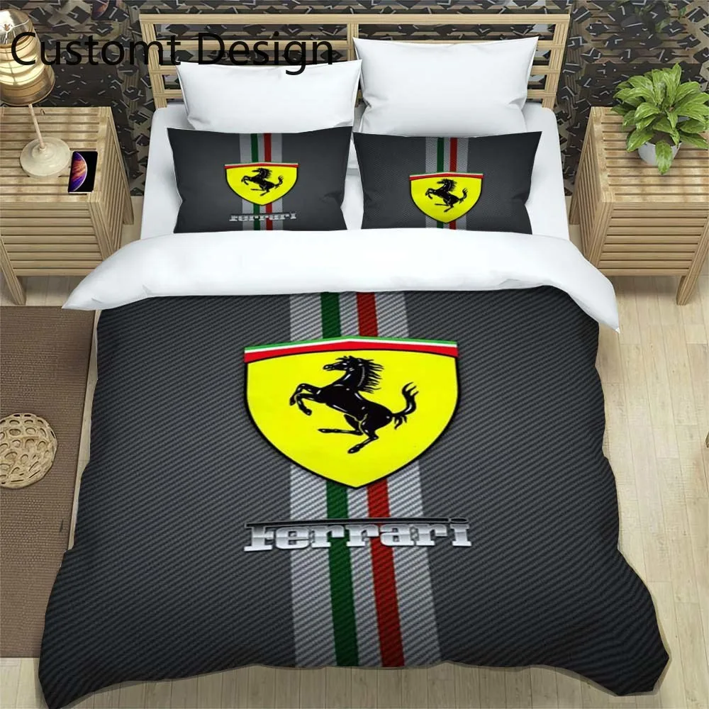 F-Ferrari Pattern Quilt Cover Pillowcase Bedding Three Piece Set Multi Size Comforter Set Duvet Cover Bedding Sets
F-Ferrari Pattern Quilt Cover Pillowcase Bedding Three Piece Set Multi Size Comforter Set Duvet Cover Bedding Sets