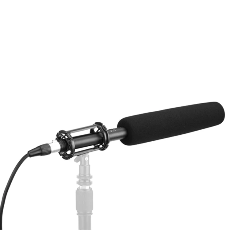 Professional Shotgun Microphone BY-BM6060L 3-Pin XLR Condenser for Indie Films/TV program/Nature Shows
Professional Shotgun Microphone BY-BM6060L 3-Pin XLR Condenser for Indie Films/TV program/Nature Shows