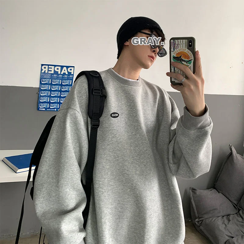 Sweatshirt Men Loose Hong Kong Style O-neck Hoodie Casual Solid Korean Trend Simple Casual All-match Autumn Urban Shirts
Sweatshirt Men Loose Hong Kong Style O-neck Hoodie Casual Solid Korean Trend Simple Casual All-match Autumn Urban Shirts