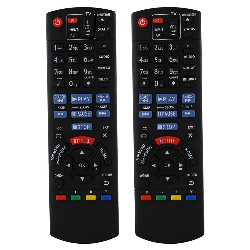 

2X For Panasonic Player DMP-BD75 DMP-BD755 BLU-RAY DVD Player Remote PBD-957 Control