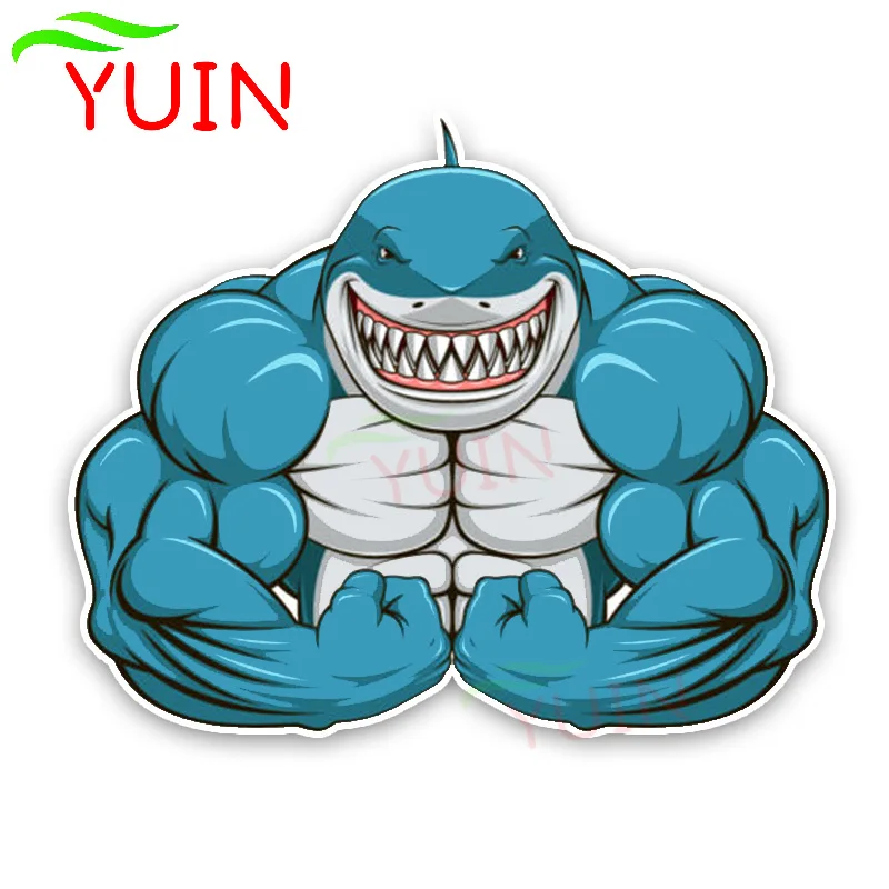Interesting Aggressive Shark Exercise The Muscle Cartoon Colored Car Sticker PVC Auto Accessories High Quality Decal 15*12cm
Interesting Aggressive Shark Exercise The Muscle Cartoon Colored Car Sticker PVC Auto Accessories High Quality Decal 15*12cm