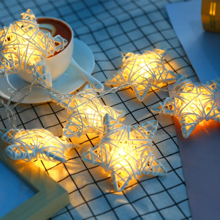 4M 20 LED Rattan Star Fairy Light Outdoor Christmas Star String Light Garland For Bedroom Holiday Wedding Party Xmas Tree Decor
4M 20 LED Rattan Star Fairy Light Outdoor Christmas Star String Light Garland For Bedroom Holiday Wedding Party Xmas Tree Decor